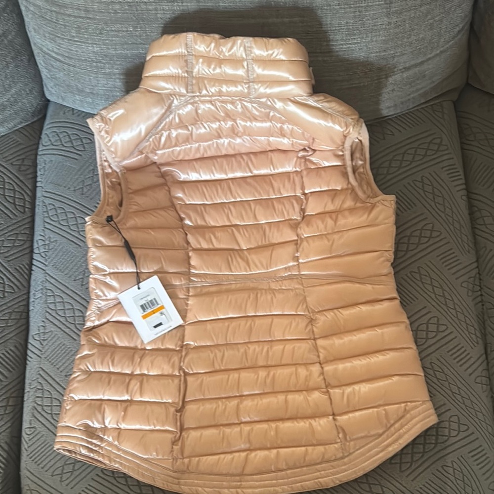 Calvin Klein Women's Shiny Quilted Vest - Light Pink - Picture 2 of 2